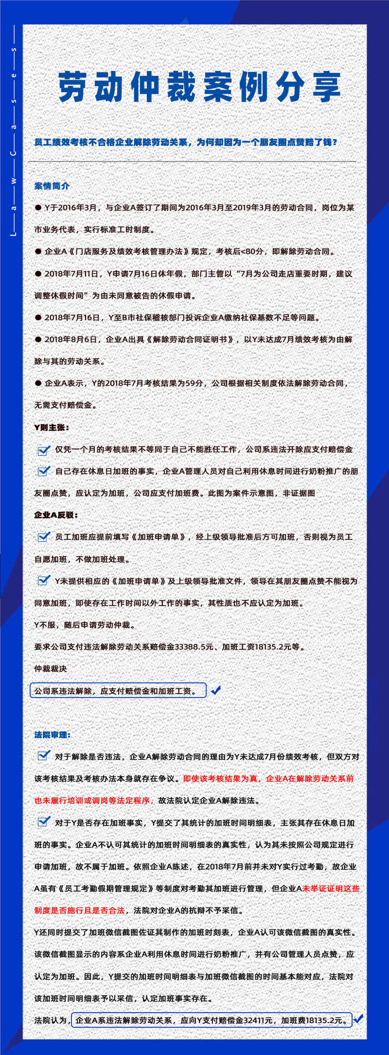 管家婆一肖一码最准资料公开eHR系统相关劳动仲裁案件分享20241213：加班点赞可否作为证据